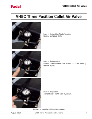 Fadal VH5C Collet Air Valve