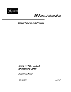 Fanuc 15-Model B Machining Center Descriptions Manual 62082E