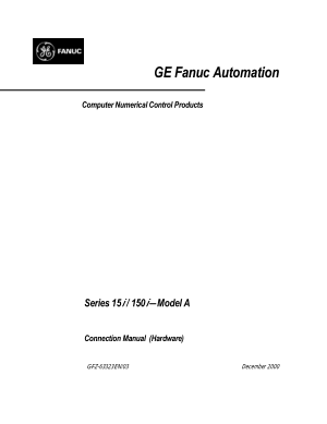 Fanuc 15i-Model A Connection Manual Hardware 63323EN