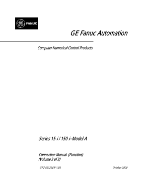 Fanuc 15i-Model A Connection Manual Function Vol-3 63323EN-1