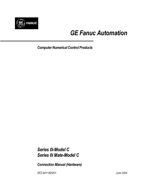 Fanuc 0i-Model C Connection Manual Hardware