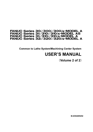 Fanuc 30i 31i 32i Common User Manual Vol 2