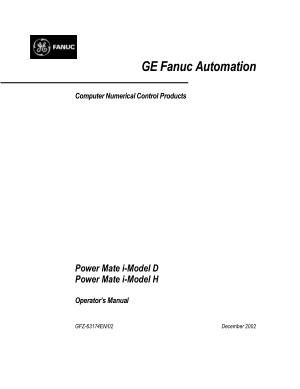 Fanuc Power Mate i-D/H Operator Manual