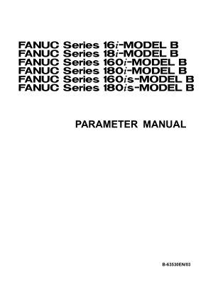 Fanuc 16i 18i-Model B Parameter Manual