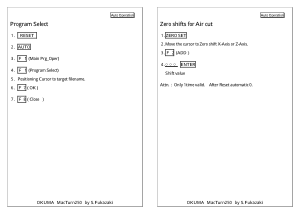Okuma MacTurn250 OSPE100L Simple Manual