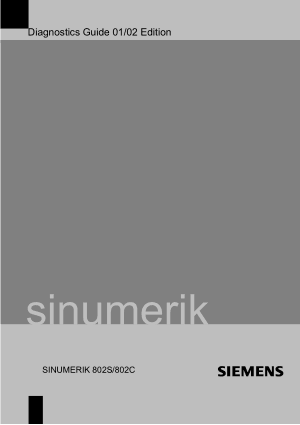 SINUMERIK 802S C Diagnostics Guide