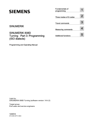 Sinumerik 808D Turning Part 3 Programming ISO