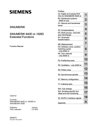 Sinumerik 840D 828D Extended Functions Manual