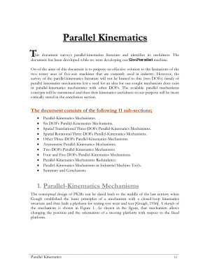 Parallel Kinematics