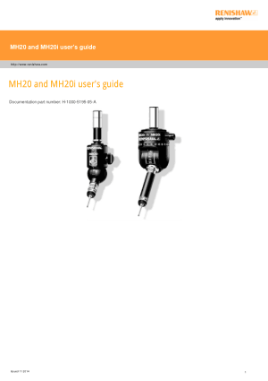 Renishaw MH20 and MH20i users guide