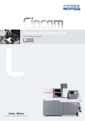 Cincom Evolution Line L20E Technische Daten