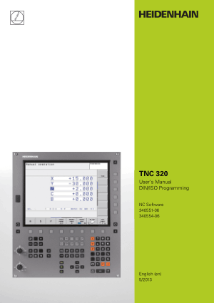Heidenhain TNC 320 DIN ISO Programming Manual