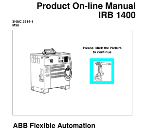 ABB S3 IRB1400 Hardware Manual