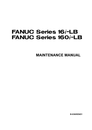Fanuc 16i-LB Maintenance Manual