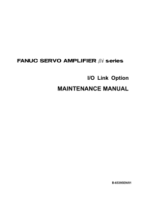Fanuc Servo Amplifier Bi Series IO Link Option Maintenance Manual