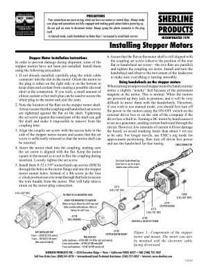 SHERLINE Installing Stepper Motors