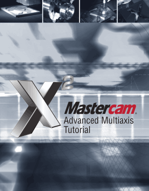 Mastercam X2 Advanced Multiaxis Tutorial