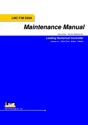 LNC-T M 5X8A Maintenance Manual
