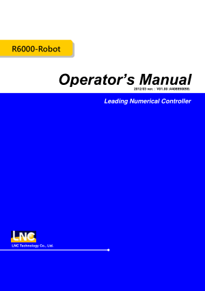 LNC R6000-Robot Operator Manual