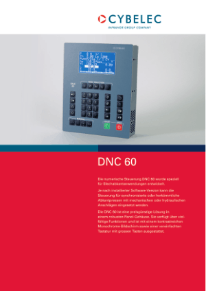 Cybelec DNC 60PS de Catalogue