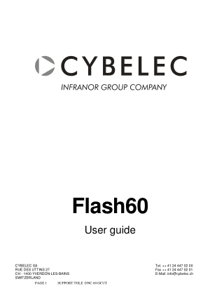 Cybelec Flash60 User guide