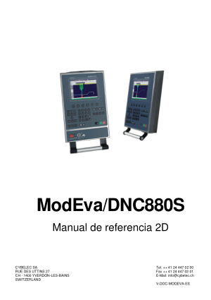 Cybelec ModEvaDNC880S Manual de referencia 2D