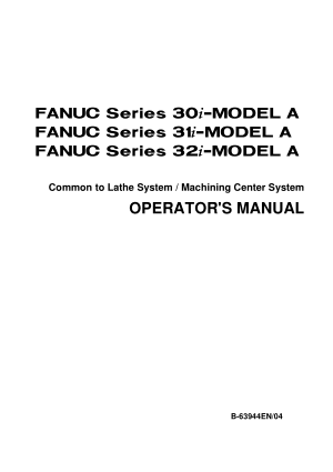OKK KCV800 FANUC31i Programming Manual