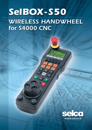 SelBOX-S50 Wireless Handwheel for Selca S4000 CNC