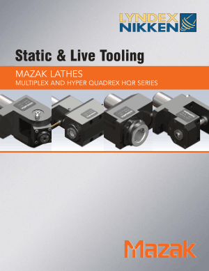 Lyndex-Nikken Mazak Multiplex Static Live Tooling Catalog