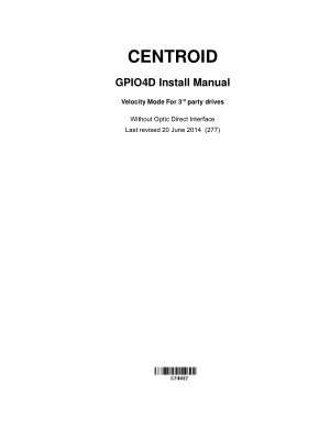Centroid GPIO4D Install Manual
