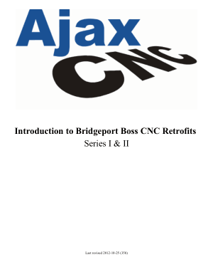 Ajax CNC Bridgeport Boss CNC Retrofits Introduction Series I & II