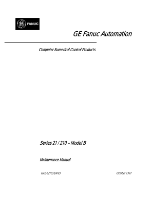 Fanuc 21 Model B Maintenance Manual GFZ-62705EN