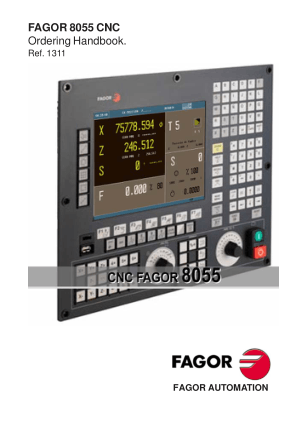 Fagor 8055 CNC Ordering Handbook