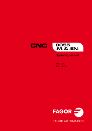 Fagor CNC 8055M Operating Manual