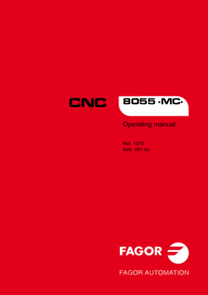 Fagor CNC 8055 MC Operating Manual