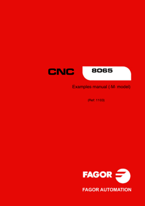 Fagor 8065 M CNC Examples Manual