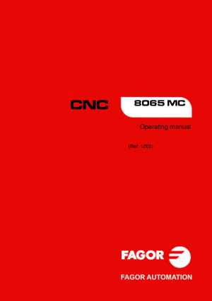 Fagor CNC 8065 MC Operating Manual