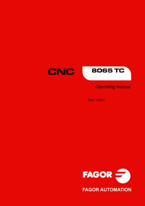 Fagor CNC 8065 TC Operating Manual
