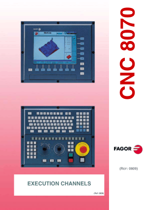 Fagor 8070 CNC Execution Channels