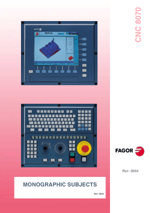 Fagor 8070 CNC Monographic Subjects