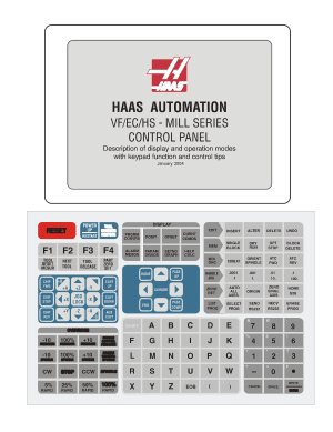 Haas VF/EC/HS Mill Control Panel Operation