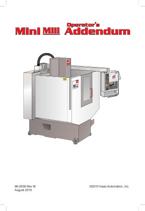 Haas Mini Mill Operator Manual