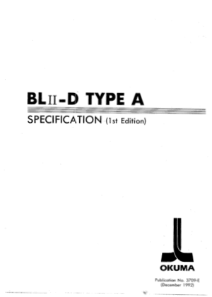 Okuma BLII-D TYPE A Specification