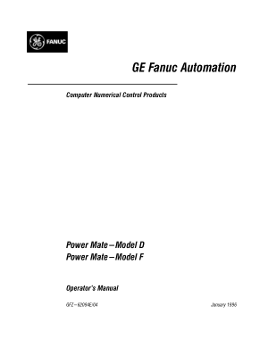 Fanuc Power Mate D/F Operators Manual
