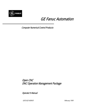 Fanuc Open CNC DNC Operation Management Operator Manual 63214EN