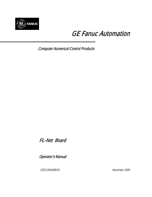 Fanuc FL-Net Board Operators Manual 63434EN