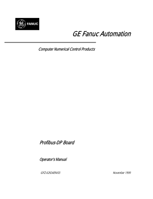 Fanuc Profibus-DP Board Operator Manual 62924EN