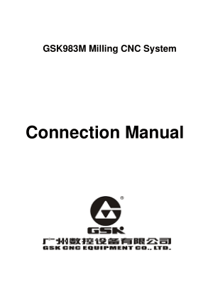 GSK983M Milling CNC Connection Manual
