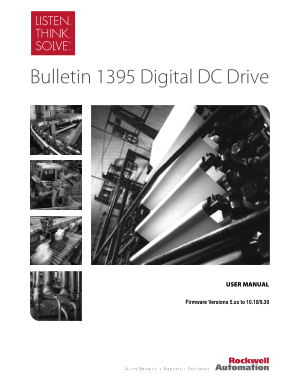 Allen Bradley Bulletin 1395 Digital DC Drive User Manual