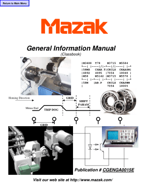 Mazak General Information Manual Classbook